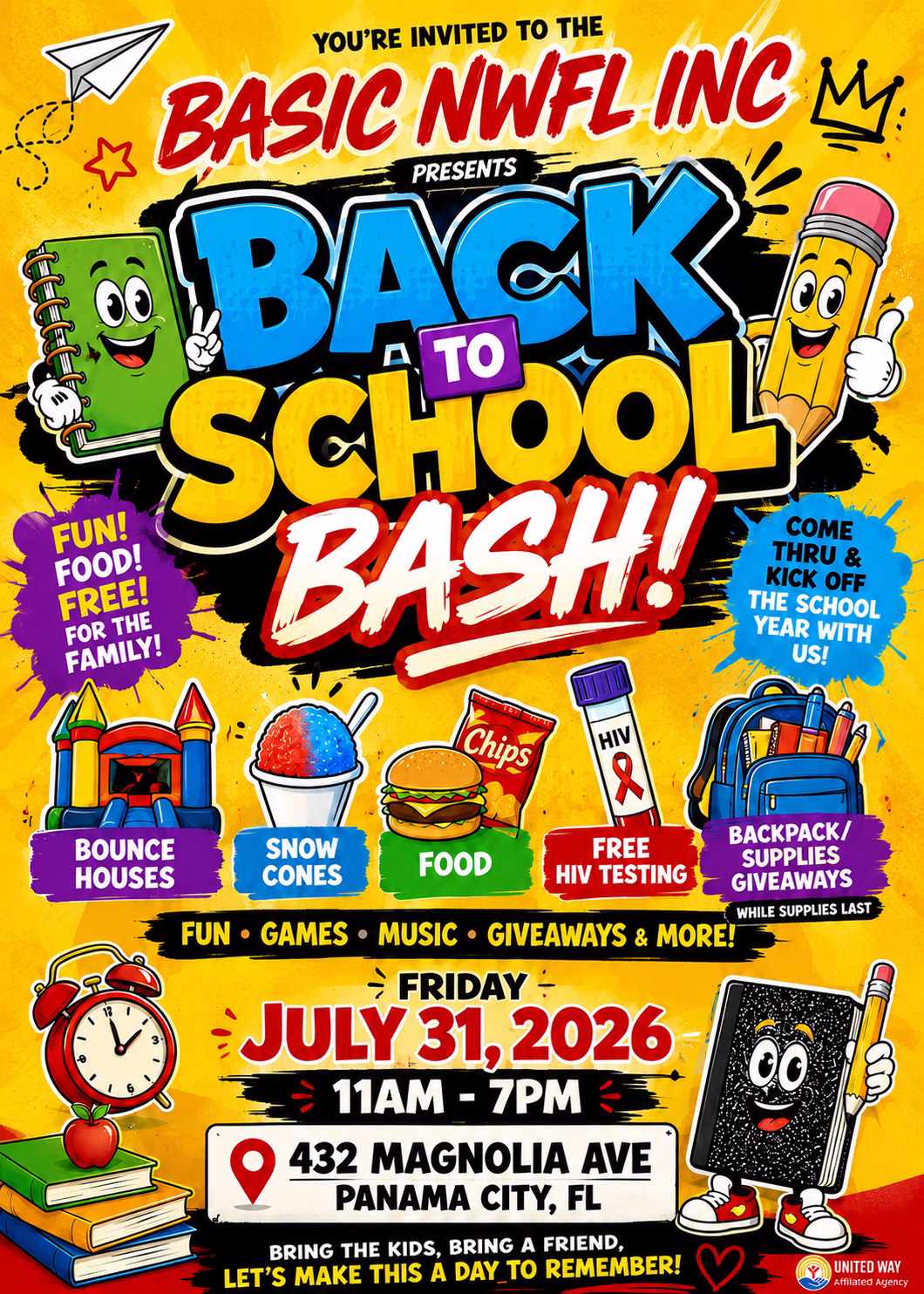 Back to School Bash flyer